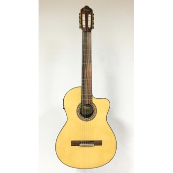 Valencia VC564CE Elektro Klasik Gitar Cutaway (Naturel) | Kesik Kasa - Ekolayzırlı - Parlak Cila