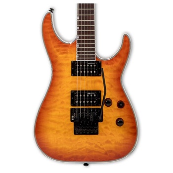 ESP LTD MH-230 QM FR Quilted Maple See Thru Amber Sunburst Elektro Gitar