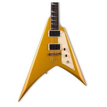 Esp Ltd Kirk Hammett Signature KH-V Metalik Gold Elektro Gitar