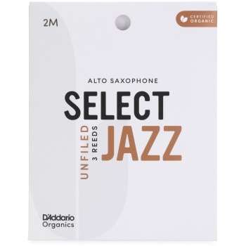 DAddario Woodwinds Organic Select Jazz Unfiled Alto Saksafon Kamışı (3 lü) No:2 Medium