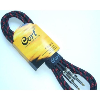 GİTAR KABLO GÜRÜLTÜSÜZ 5M (NOISLESS), SİYAH, GOLD