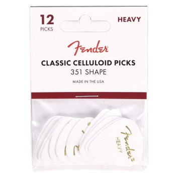 Fender White 351 Shape Heavy 12 Pena