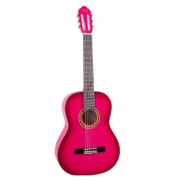 VALENCIA VC103TPKS KLASİK GİTAR, 3/4, PEMBE SUNBURST, SAP ÇELİKLİ
