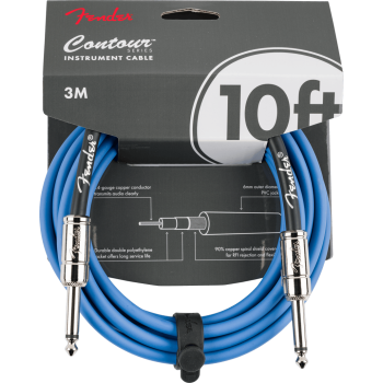 Fender Contour Serisi 3m Lake Placid Blue Enstrüman Kablosu