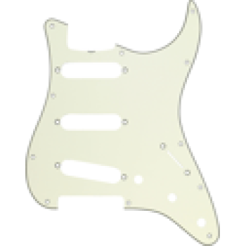 Fender Stratocaster S/S/S 11-Hole Vintage Mount with Truss Rod Notch Mint Green 3-Ply Pickguard