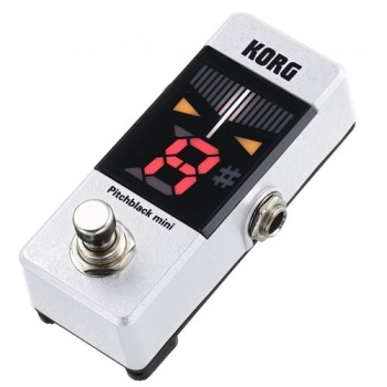 Korg PITCHBLACK PB-Mini-WH | Pedal Tipi Mini Tuner - Beyaz