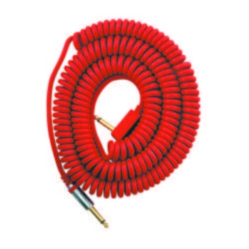 Vox VCC-90-RD Vintage Coiled Cable | Kırmızı 9 Metre Spiral Gitar Kablosu