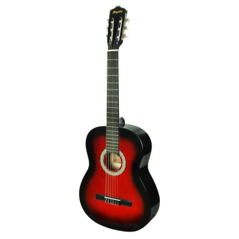 Segovia SGC100RB Klasik Gitar (Kırmızı Burst) | Yumuşak Çalım Hissi, Öğrenci Dostu Ergonomi, Dayanıklı Cila
