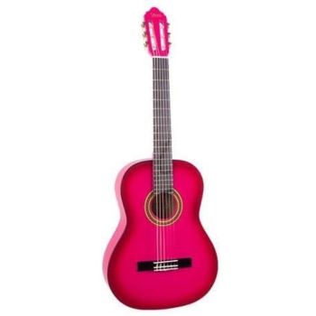 Valencia VC101TPKS Klasik Gitar 1/4 (Pembe) | Sap Çelikli - Okul Öncesi İçin - Hafif