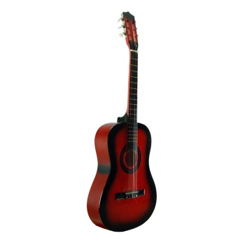 Sesenta SSC50RB Klasik Gitar (Kırmızı Burst) | Canlı Renk Seçeneği, Başlangıç İçin Yumuşak Teller, Kılıf Hediyeli