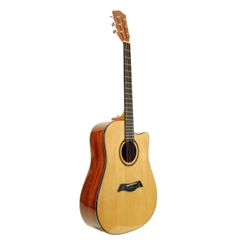 Segovia SGA41MN Akustik Gitar (Cutaway Maun) | Sıcak ve Dolgun Ton, Maun Gövde, Rahat Klavye