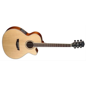 Cort PW370M-NS Elektro Akustik Gitar | Parkwood Serisi - Masif Maun Kapak