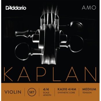 Daddario KA310 4/4M Keman Tel Seti | Kaplan Amo, Medium, 4/4