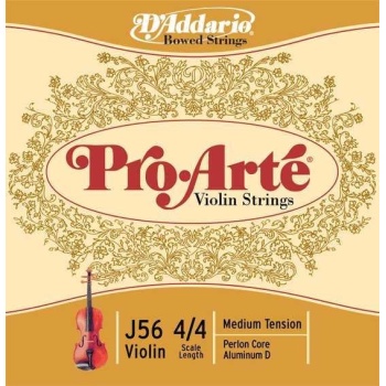 DAddario J56 Pro-Arte Keman Tel Seti (4/4 Ölçek - Medium Tension - Naylon Özlü)