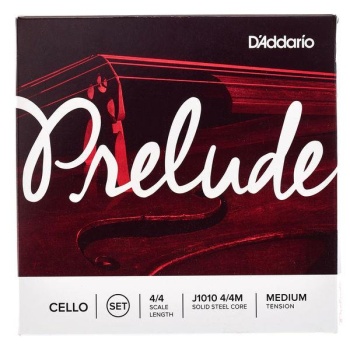 DAddario J1010 Prelude Çello Tel Seti (4/4 Ölçek - Medium Tension - Çelik Özlü)