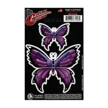 Planet Waves GT77018 Gitar Tattoo Tribal Butterfly Sticker | Kolay Uygulanır - İz Bırakmaz - Şık Tasarım