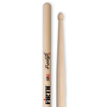 Vic Firth FS5B American Concept Freestyle 5B Baget | Ekstra Uzun Sap - Geniş Tutuş Alanı - Rock