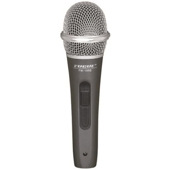 Fugue FM-198B Dinamik Mikrofon (Gümüş Başlıklı - Kablolu - Tek Yönlü)