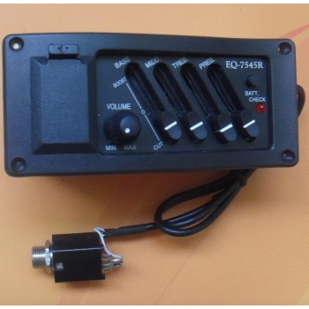 Cremonia EQ7545 Gitar Equalizer | 4 Band Piezo Preamp Seti