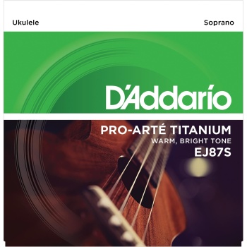 DAddario EJ87S EJ Serisi Ukulele Tel Seti (Soprano - Titanyum)