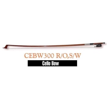 Valencia CEBW300 Çello Yayı 4/4 | Yuvarlak Çubuk - Doğal Kıl - Kaliteli