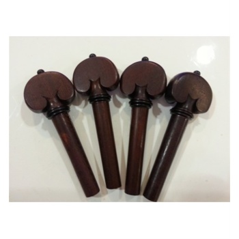 Picaldi 1231-H Kalp Model Rosewood Keman Kulak Seti | Estetik Kalp Tasarımı ve Gül Ağacı Dokusu ile Kemanınıza Değer Katan Görünüm