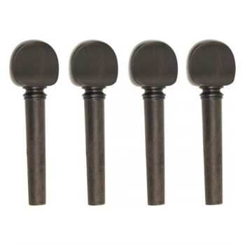 Picaldi 1321-4/4 Ebony Keman Kulak Seti (Middle Grade) | Tam Boy Kemanlar İçin Geleneksel Abanoz İşçiliği ve Net Akort Tutuşu