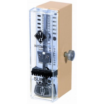 Wittner 882051 Beyaz Supermini Taktell Metronom | Parlak ve Net Ses, Uzun Ömürlü Kullanım, Yüksek Korozyon Direnci