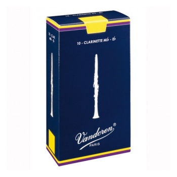 Vandoren CR1135 Eb Mavi Kutu 3.5 Numara Klarnet Kamışı | Esnek Üfleme Tepkisi, Tutarlı Malzeme Kalitesi, Zengin Harmonik İçerik