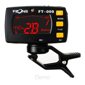 Fzone FT009 Klipsli Gitar Akort Cihazı | Kompakt ve Hafif Tasarım 360 Derece Dönebilen Ekran ve Yüksek Hassasiyet