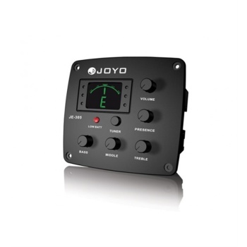 Joyo JE-305 Fishman Bağlama 4 Band Ekolayzer + Tuner | Saz ve Bağlama İçin Özel Eşik Altı Seti Dahili Hassas Akort Cihazı ve Net Sinyal Çıkışı