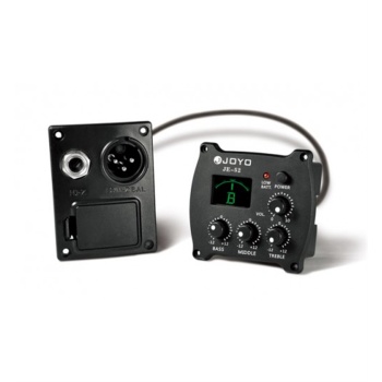 Joyo JE-52 Fishman Bağlama 3 Band Ekolayzer + Tuner | Kompakt Tasarım ve Düşük Pil Tüketimi Sahne Performansı İçin İdeal Ton Kontrolü