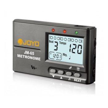 Joyo JM-65 Klipsli Mini Metronom | Enstrüman Başlığına Takılan Titreşimli veya Sesli Ritim Takibi Ayarlanabilir Tempo ve Vuruş Kalıpları