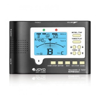 Joyo JMT-2009 Kromatik Metrotuner | Parlak Renkli Ekran Gitar, Bas ve Keman İçin Hassas Akort ve Gelişmiş Metronom Fonksiyonu