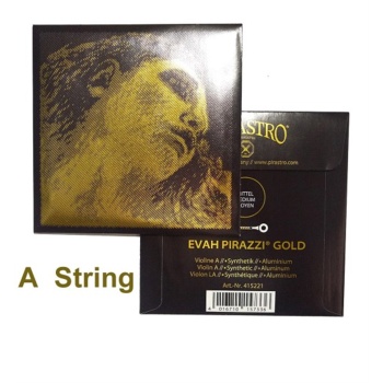 Pirastro 415221 Evah Pirazzi Gold A (La) Tek Keman Teli | Zengin ve Altın Sıcaklığında Tonlar, Hızlı Tepki, Soloist Kalitesi
