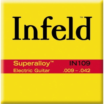 Thomastik IN109 İnfeld 0.09 Takım Elektro Gitar Teli | Üstün Ses Dengesi, Hızlı Yay Tepkisi, Profesyonel Orkestra Standartı