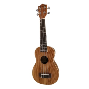 Eva XU21-44 Zebra Desenli Soprano Ukulele (21) | Göz Alıcı Zebra Tasarımı Parlak Ada Sesi ve Yumuşak Naylon Teller