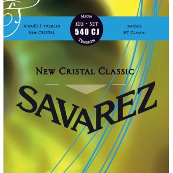Savarez 656157 New Cristal 540Cj Takım Klasik Gitar Teli | Parlak ve Net Ses, Uzun Ömürlü Kullanım, Yüksek Korozyon Direnci