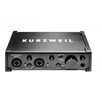 Kurzweil UNITE-2 Profesyonel USB Ses Kartı | 2 Giriş / 2 Çıkış Yüksek Çözünürlüklü Kayıt Kalitesi ve Düşük Gecikme Performansı