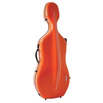 Gewa 341260 Air Çello Kutusu (Turuncu/Siyah) | 3.9 kg Ultra Hafif Termoplastik Kabuk Isı Yalıtımlı ve Darbelere Karşı Maksimum Güvenlik