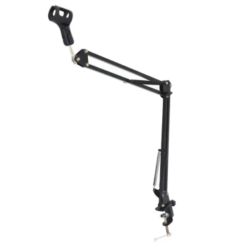 HBK 39A Masa Kenarı Mikrofon Standı (Büyük) | Uzatılmış Kol Boyu ve Güçlendirilmiş Yaylar ile Profesyonel Stüdyo Tipi Akrobat Mikrofon Sehpası