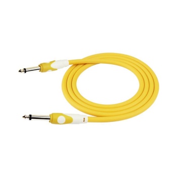 Kırlın LGI-201-3M-YE Sarı Enstrüman Kablosu (3 Metre) | Dikkat Çekici Sarı Renk Dayanıklı PVC Dış Kaplama ve Saf Ses İletimi