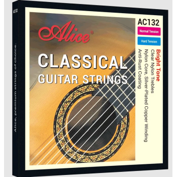 Alice AC132-N Klasik Gitar Teli (Normal) | Yüksek Kaliteli Polimer Yapı Kararlı Entonasyon ve Kristal Berraklığında Tiz Sesler