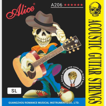 Alice A206-SL Akustik Gitar Teli (11-52 Super Light) | Bakır Kaplama ile Sıcak Akustik Tını Kolay Bend İmkanı ve Rahat Çalım