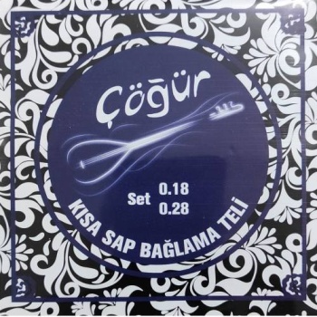 Cogur 004/CBT Kısa Sap Bağlama Teli (0.18) | Profesyonel Seri Çelik Tel Parlak Tını ve Uzun Ömür