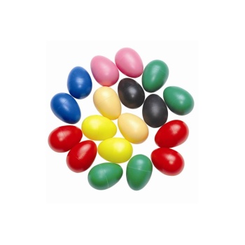 Mitello EGG-27/B Floresan Renkli Yumurta Marakas | Keskin ve Belirgin Ritim Sesi Elde Kaymayan Ergonomik Yüzey Eğlenceli Tasarım