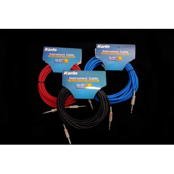 Karin KO 970 6M-BK Yüksek Performanslı Enstrüman Kablosu (6 Metre Siyah) | %95 Bakır Örgü Ekranlama Oksijensiz İletken Saf Ses Aktarımı