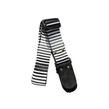 Lilya A-050ZR Zebra Desenli Tasarım Gitar Askısı | Dikkat Çekici Vahşi Tasarım Ayarlanabilir Uzunluk Pamuklu Konforlu Doku