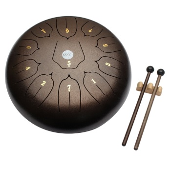 Cox CSTD-BROWN Steel Tongue Drum (Kahverengi) | Doğal Toprak Rengi Zengin Harmonikler
