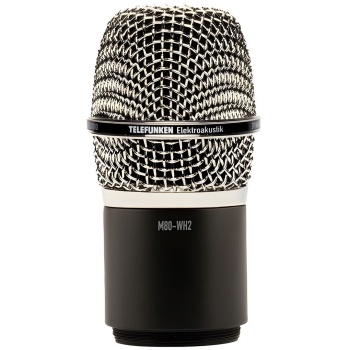 Telefunken 01 0047 M80-WH2 Wireless Handled Kablosuz El Tipi Profesyonel Sanhe Mikrofonu (Krom) | Shure Uyumlu Kablosuz Kapsül Parlak Krom